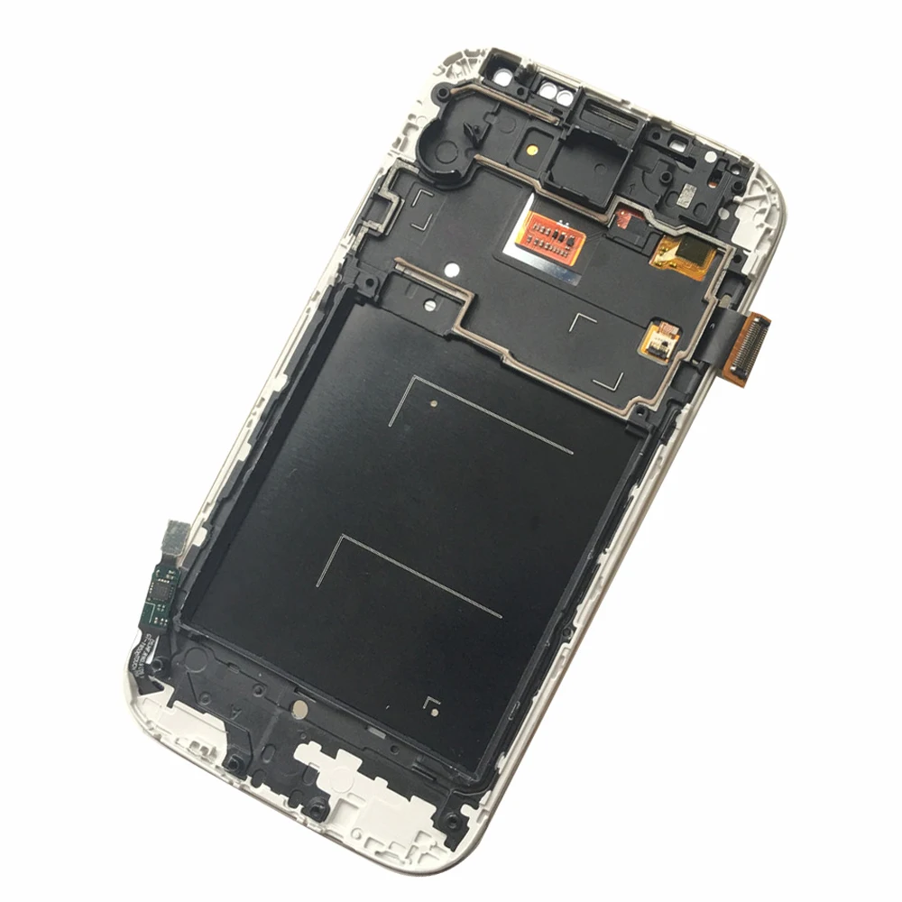 ЖК дисплей с рамкой для SAMSUNG Galaxy S4 дигитайзером сенсорного экрана i9500 i9505 i9506 i9515 i337