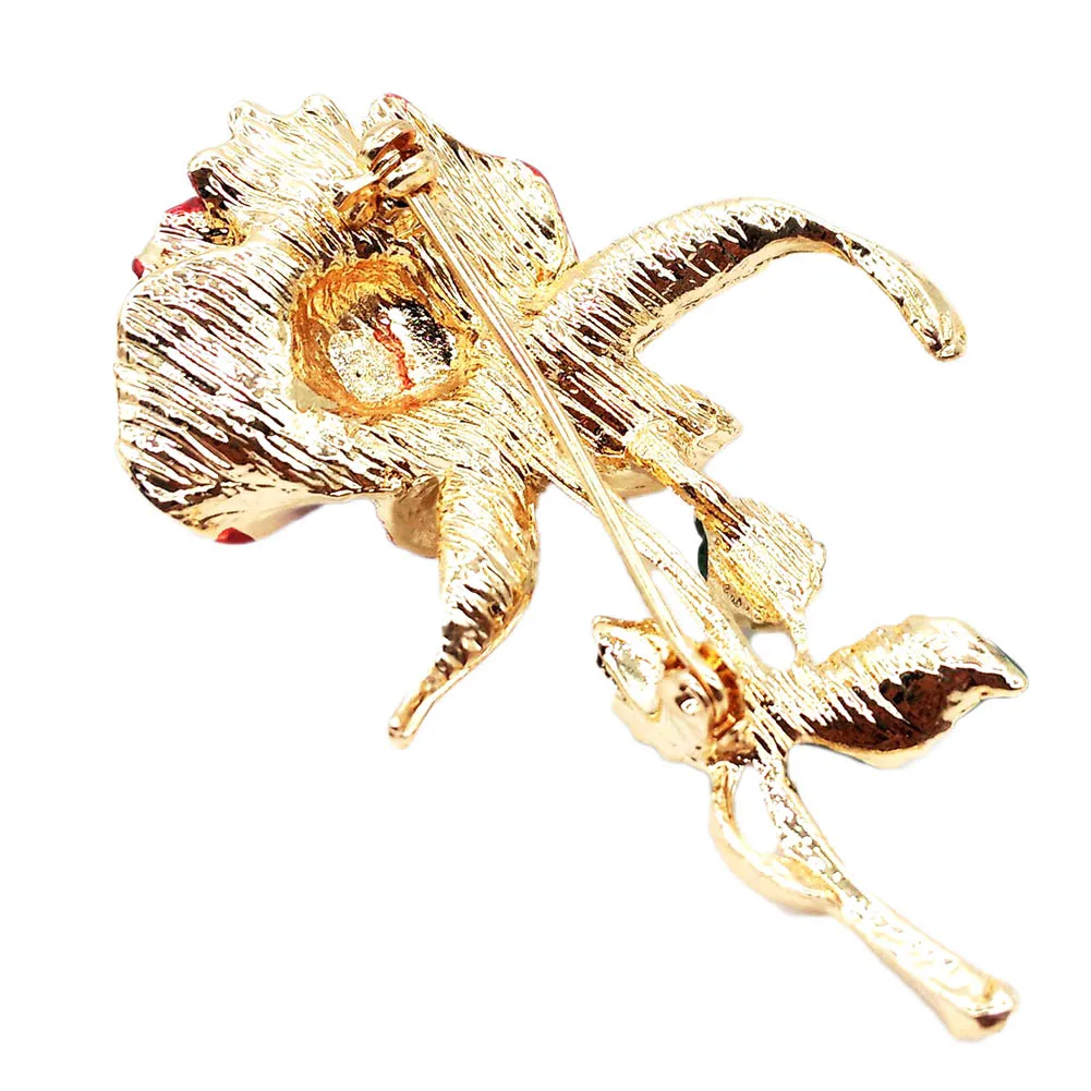 1 шт. свадебные броши в виде красной розы|crystal brooch|brooches for menflower brooch |