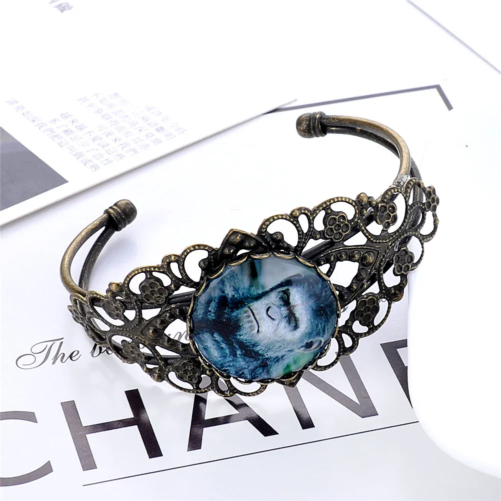 Lureme Glass Time Gem War of the Planet Apes Открытый браслет с цветами для женщин и девочек (bl003444) |