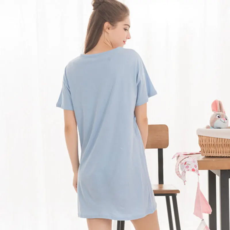 Летнее платье Hishiny с коротким рукавом для беременных женщин, ночная рубашка для кормления грудью и кормящих женщин, женские топы, платья от AliExpress WW