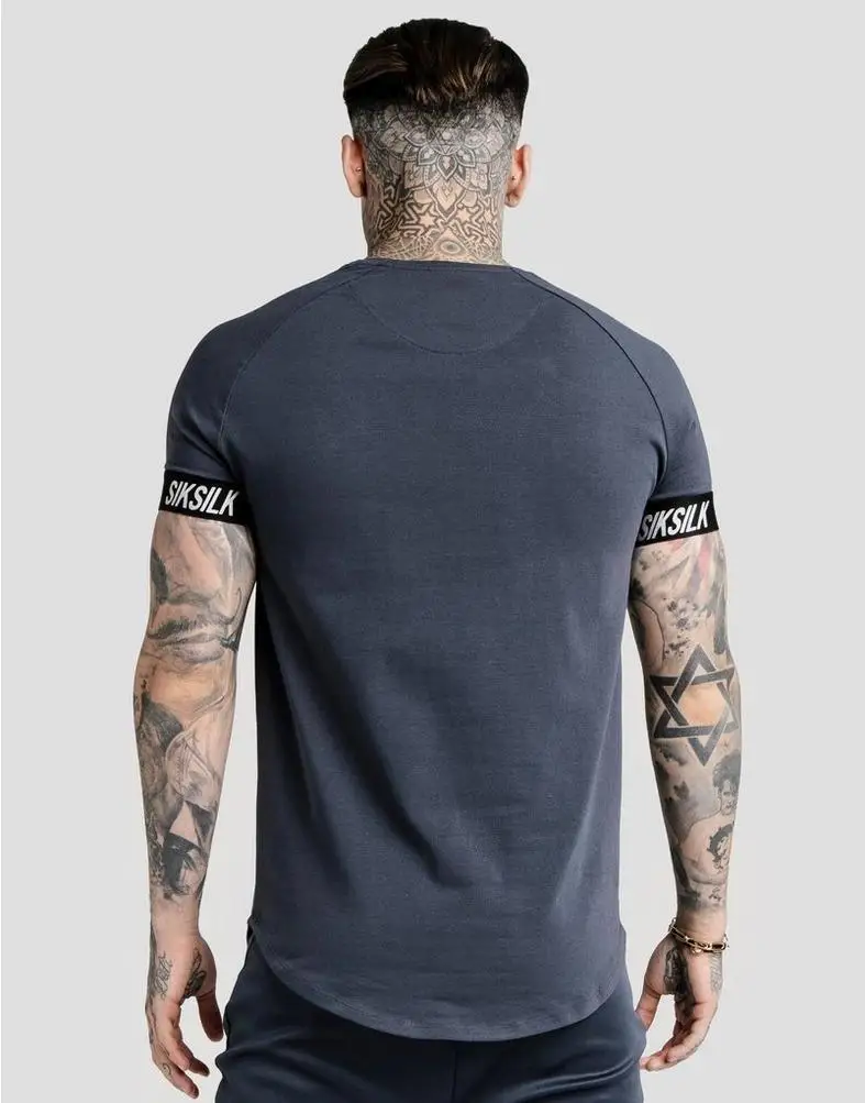 SikSilk Deep Black Tech Tee мужские футболки