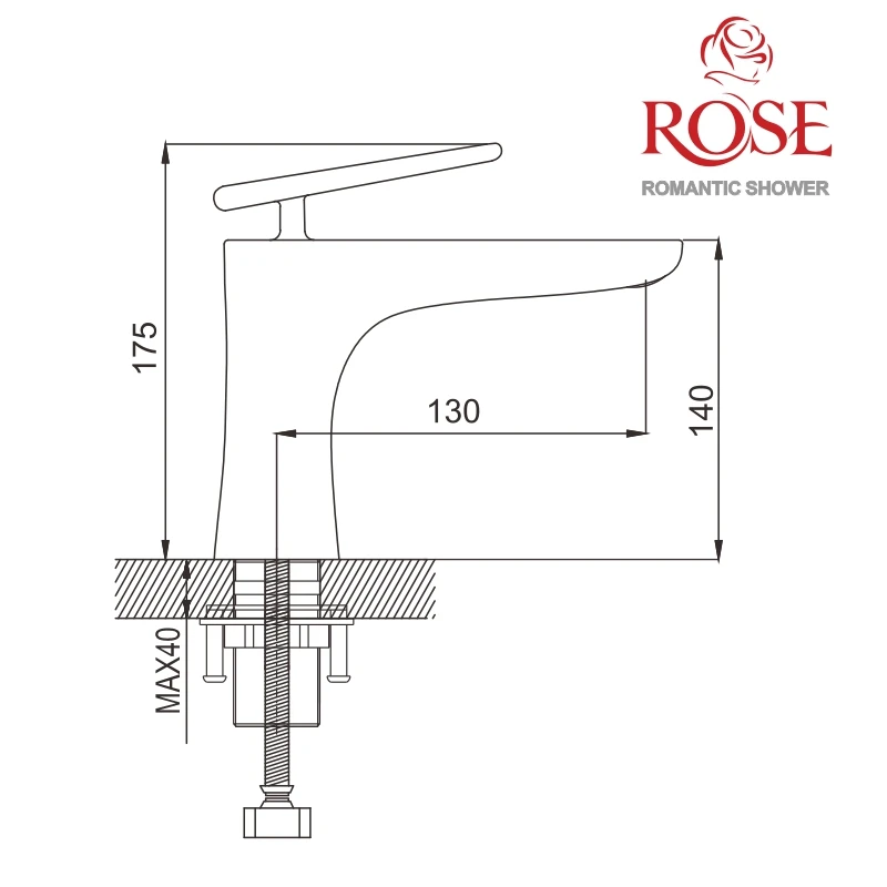 ROSE смеситель для раковины латунный кран цвет Белый/хром с Аэратором воды