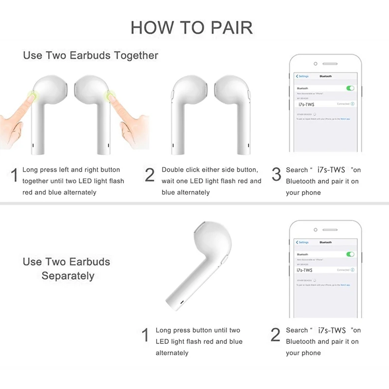 Bluetooth наушники Беспроводная гарнитура TWS Двойные близнецы музыкальные