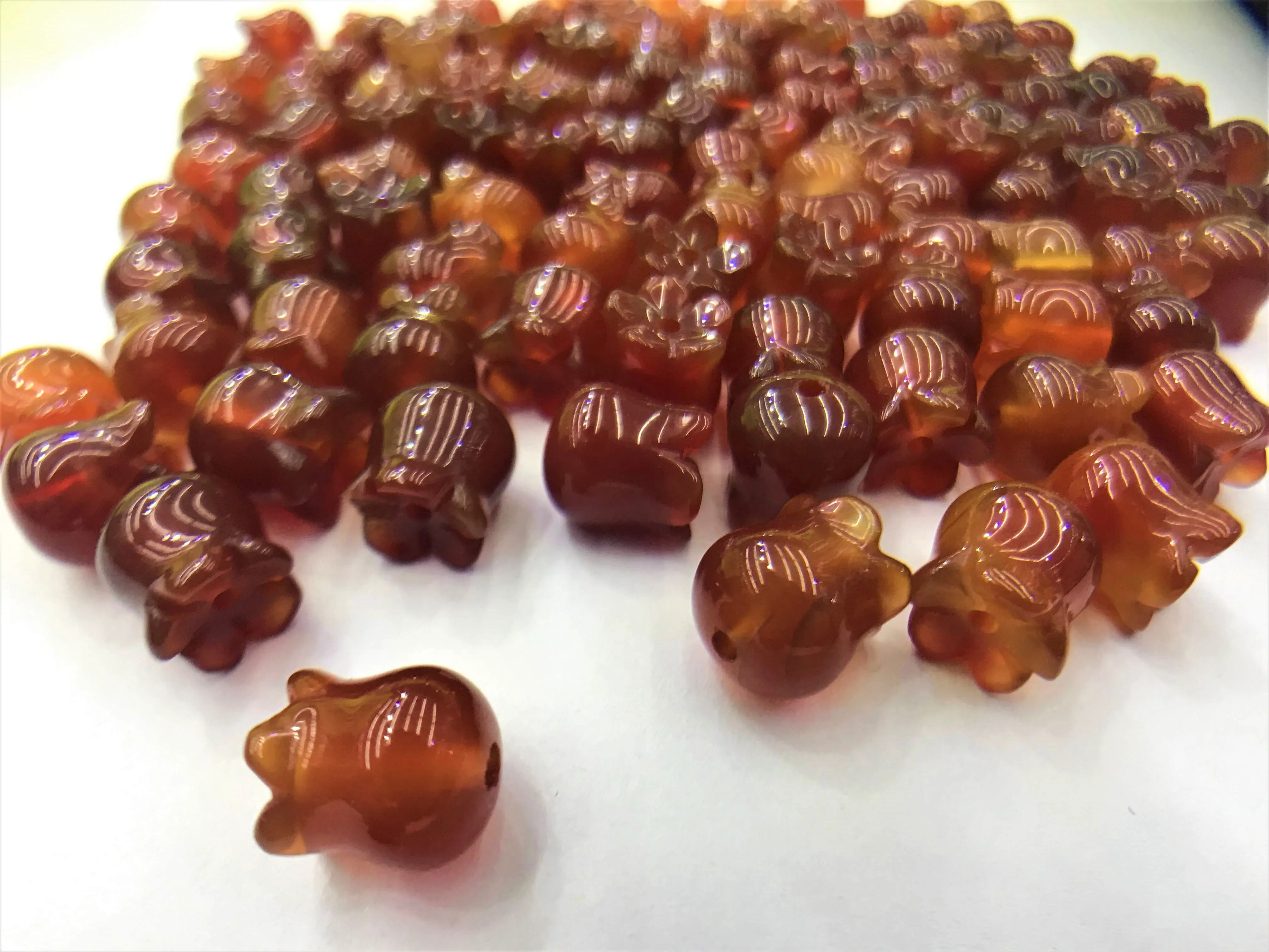4 шт./лот 10 мм Цветочные бусины Carnelians для изготовления ювелирных изделий