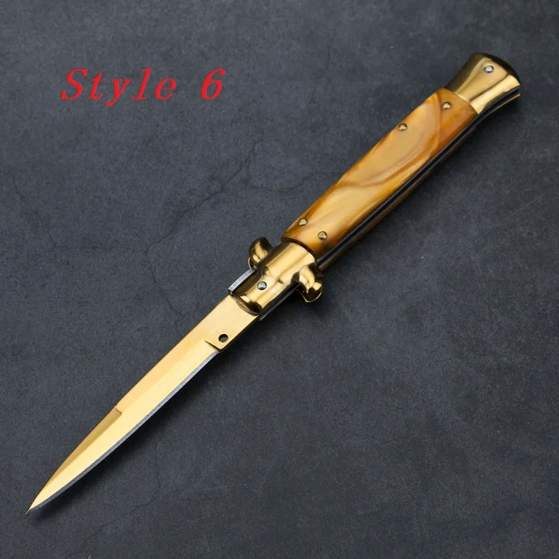 Style 6 Складной карманный нож, тактический нож для выживания, походные охотничьи ножи, инструменты для защиты, многофункциональный инструмент - Цвет: Style 6