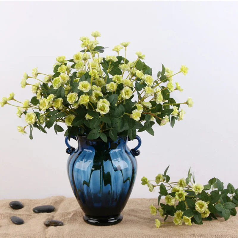 40 см Шелковая Роза искусственная цветы для украшения дома маленькая поддельные