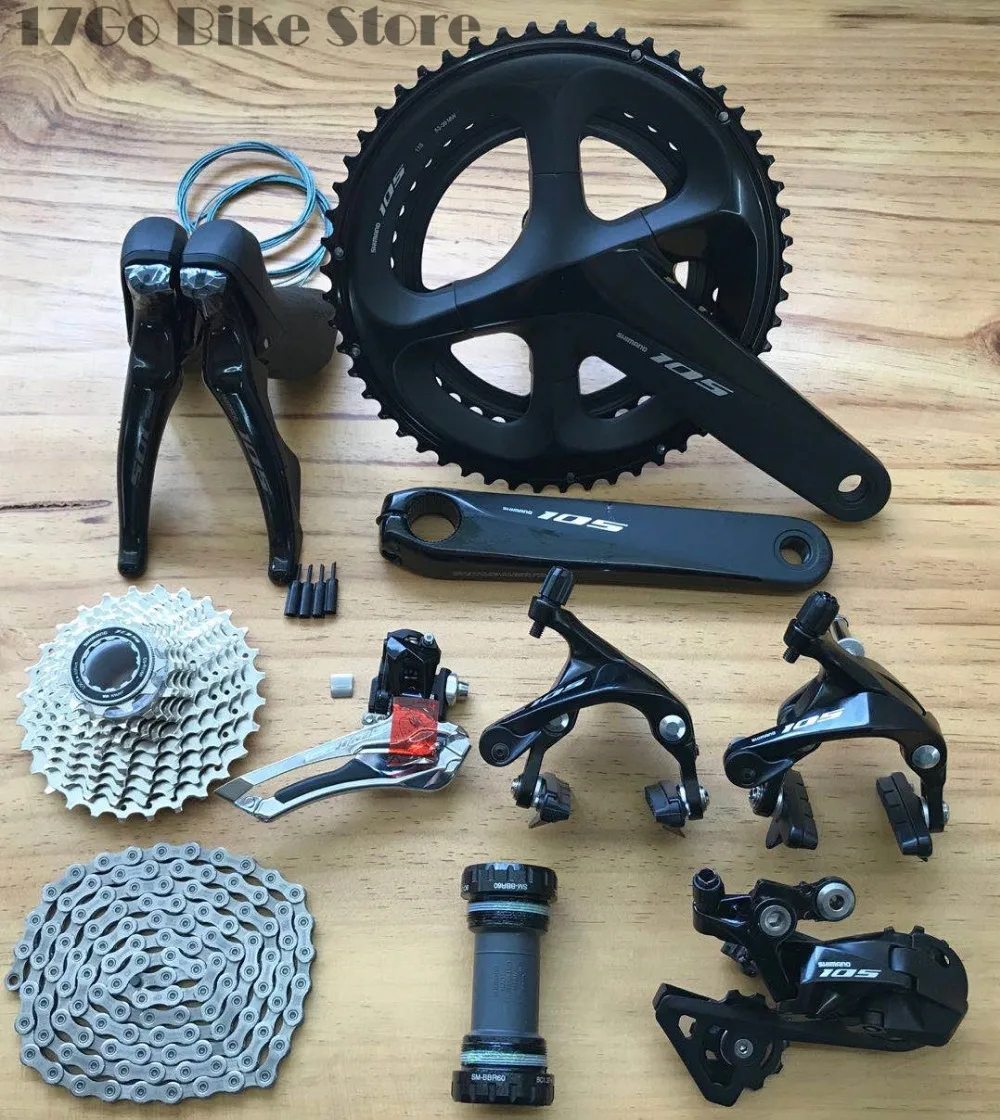 Shimano 2018 дорожный велосипед Ultegra 105 R7000 groupkit 52/36 T 50/34 172 5 мм указано | Спорт и