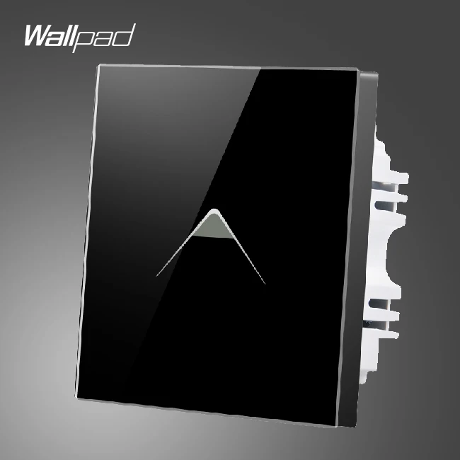 Умный домашний выключатель Wallpad 110 250 В английская черная сенсорная панель из