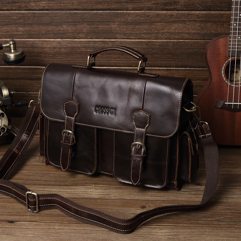 CROSS OX Портфель для мужчин Сумка из натуральной кожи HB574|briefcase for men|genuine leather bagleather bag