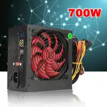 AU/EU/US Plug MAX 700 Вт PCI SATA ATX 12 в игровой ПК блок питания 24Pin/Molex/Sata 700Walt 12 см вентилятор компьютерный блок питания для BTC