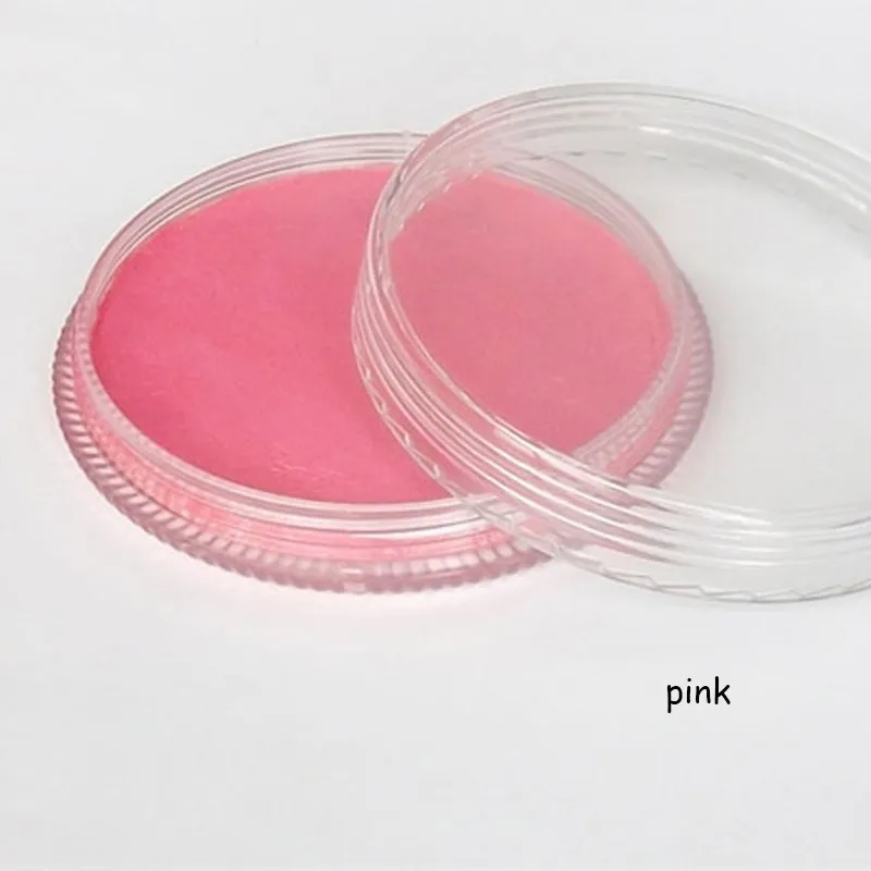 pink 30 г матовая краска для лица, лица, тела, масляная краска, пигмент на водной основе, искусство, Хэллоуин, вечеринка, нарядное платье, красота, инструменты для макияжа - Цвет: pink