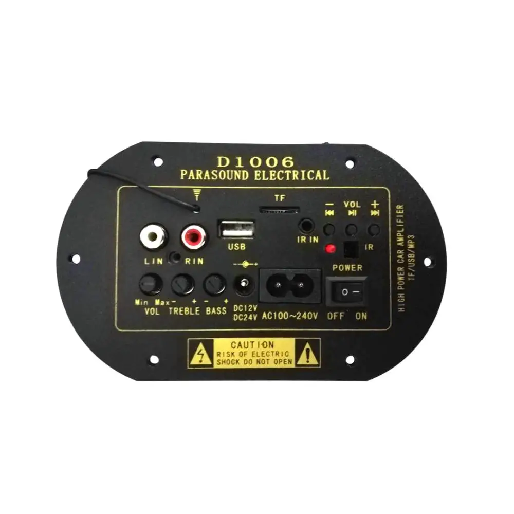 UXCELL DC 12 В 24 в USB TF MP3 Hi Fi аудио бас сабвуфер усилитель мощности плата для