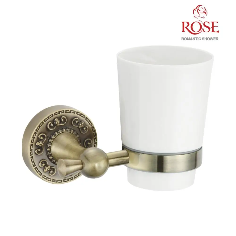ROSE Подстаканник латунный подстаканник с керамическим стаканом настенное