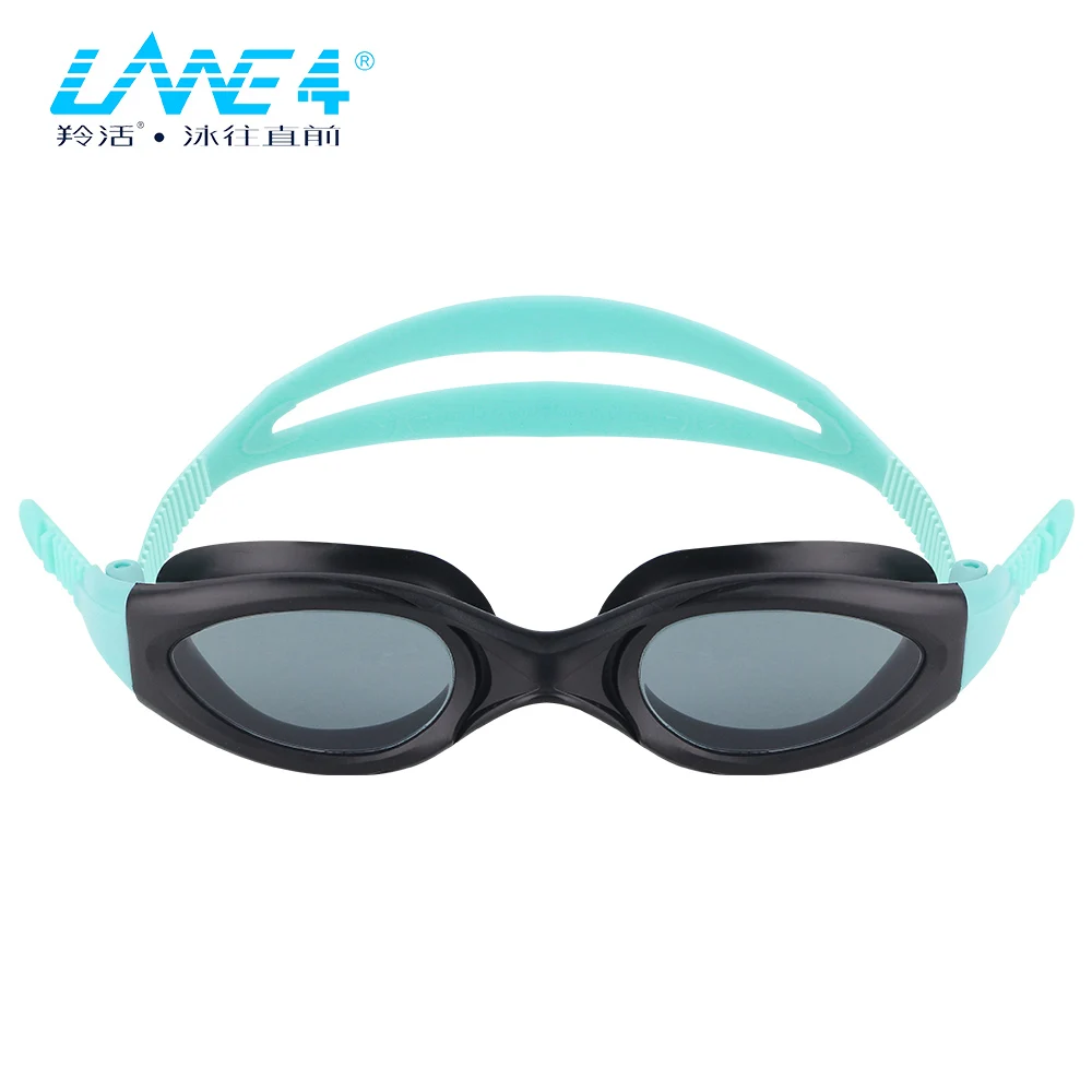 LANE4 Junior Плавание, превосходит Анти-туман покрытием изогнутые линзы с УФ-защитой мягкие уплотнения герметичным производительность A954 - Цвет: smokegreen