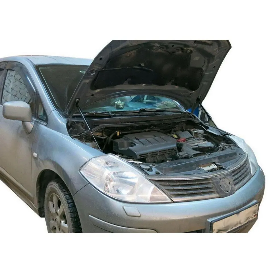 Для Nissan Tiida 2004 2013 Упоры капота газовые амортизаторы 2 шт. [AutoUpor UNITII011]|Крепежные