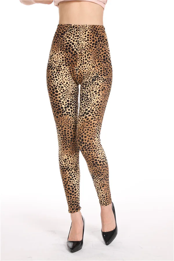 Леггинсы Godier женские леопардовые с принтом облегающие брюки высокие эластичные