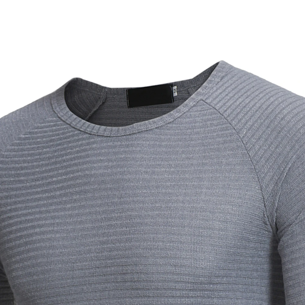 Для Мужчин's Повседневное Slim Fit круглым Средства ухода за кожей Шеи обычный