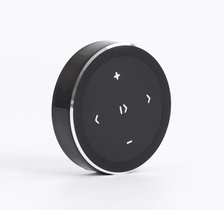 Беспроводная кнопка управления для селфи, запуска Siri, музыки и видео через Bluetooth для iPhone X, Android и iOS (с держателем) на автомобиль или мотоцикл.