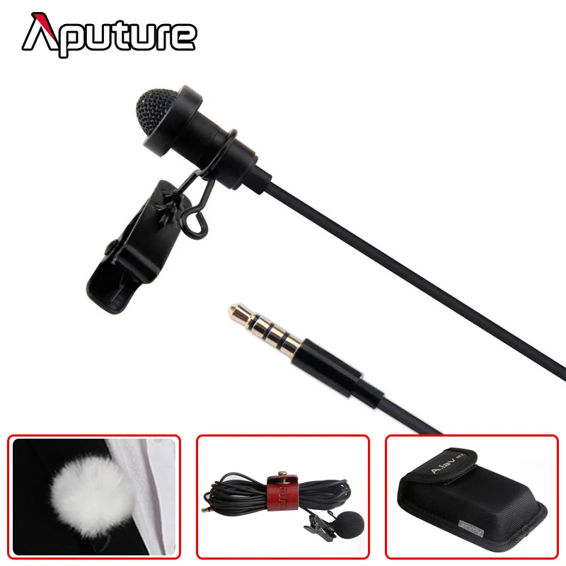 Aputure. lav ez Клип на Петличный Микрофон для iPhone Х 8 7 Плюс Видео Samsung Xiaomi 6 Мобильный