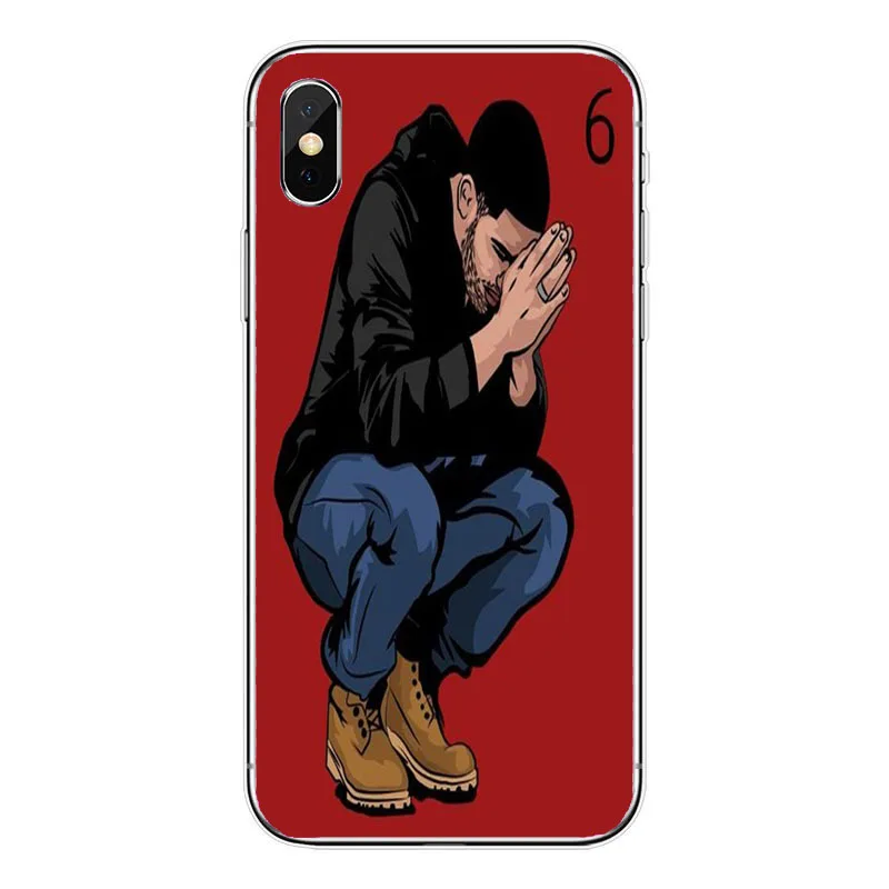 Cute Sexy Drake One Dance 6 God 1 800 Hotline Bling Hard PC Phone Fundas Coque For iPhone 7 7Plus 6S 6Plus 8 8PLUS X | Мобильные