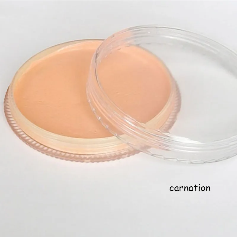 Carnation 30 г матовая краска для лица, лица, тела, масляная краска, пигмент на водной основе, искусство, Хэллоуин, вечеринка, нарядное платье, красота, инструменты для макияжа - Цвет: Carnation