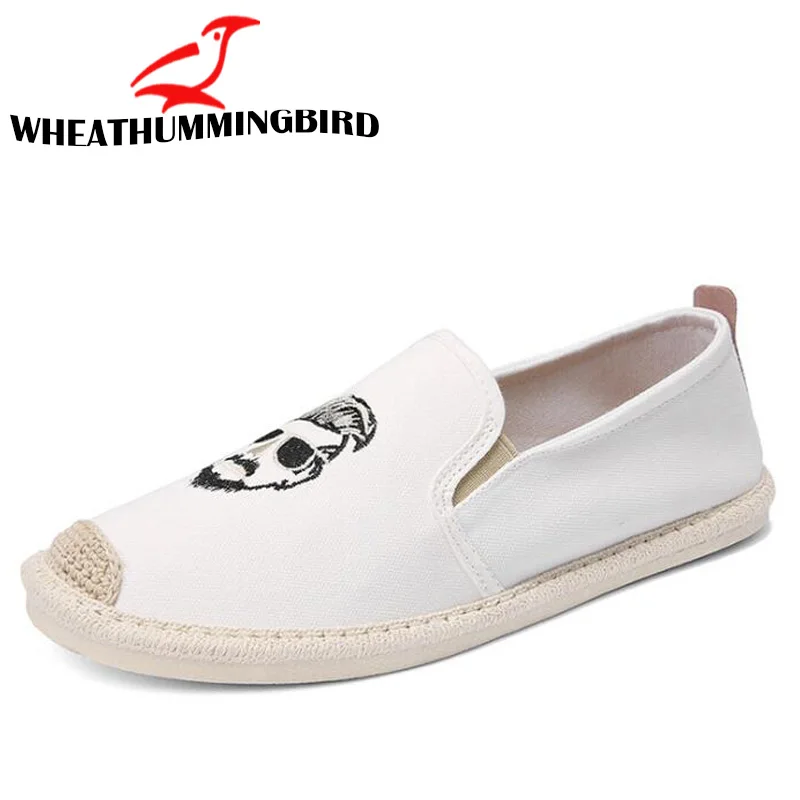 Summer Fashion boys Casual Shoe male Canvas Fisherman loafers driving Shoes Breathable Flats Hemp Espadrilles Linen LA-73 | Обувь