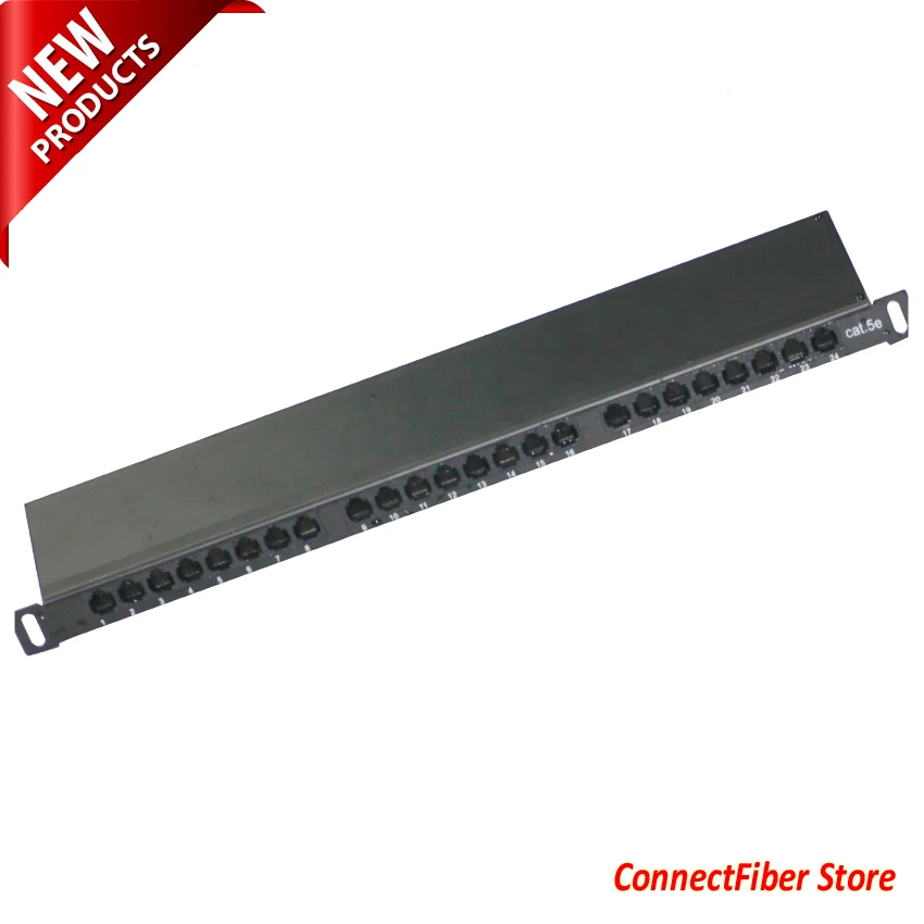 Cat6 24 портовая коммутационная панель PoE + совместимый 110/Krone 568A/B RJ45 Ethernet 1U Rack Mount