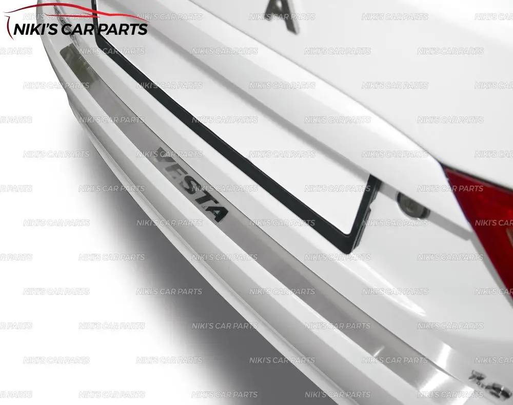 Защитная пластина заднего бампера для Lada Vesta-защитная накладка из нержавеющей стали Накладка порога автомобиля Стайлинг Защита