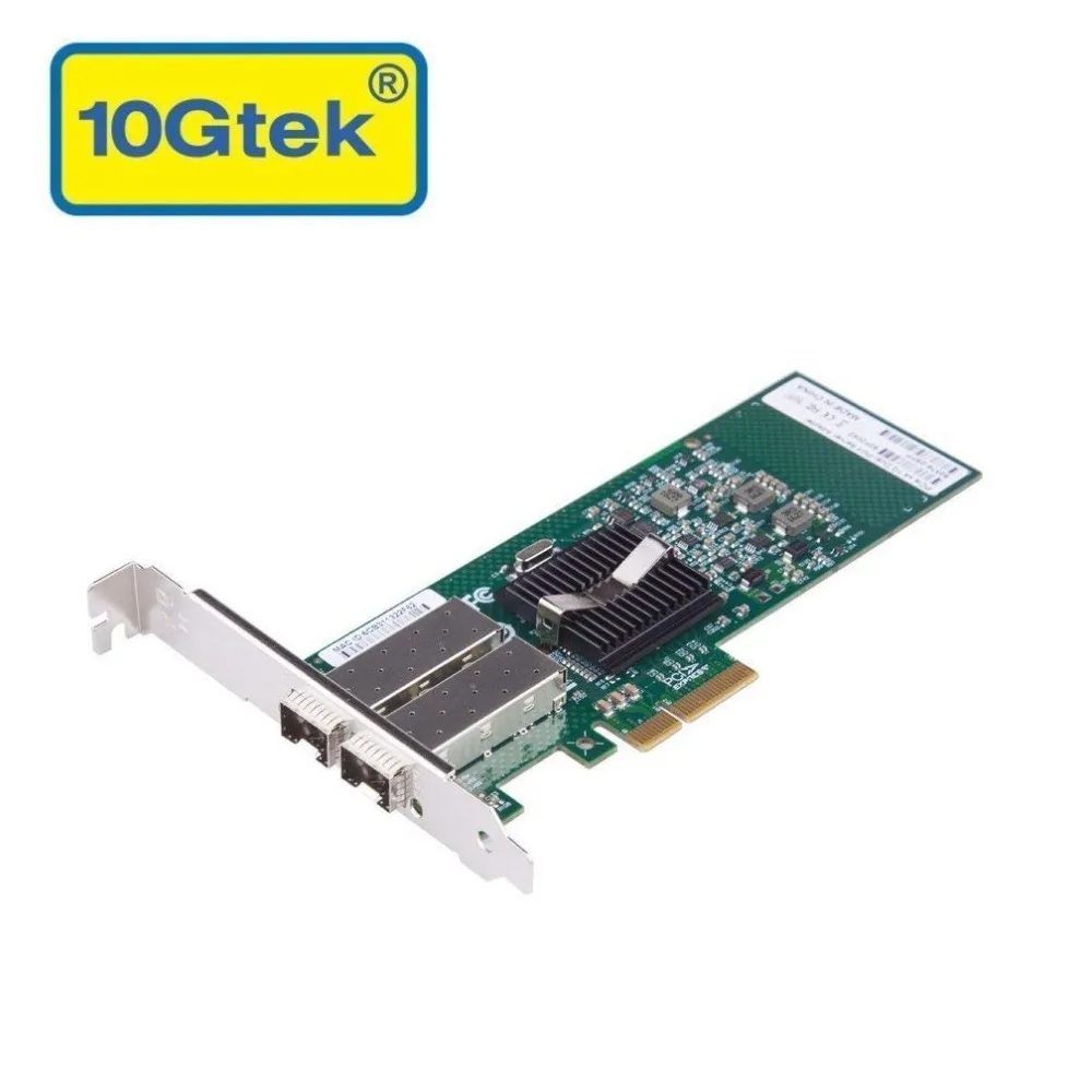 10Gtek Intel 82576 Chip Gigabit Ethernet конвергентный сетевой адаптер (NIC) двойные SFP порты PCI Express 2