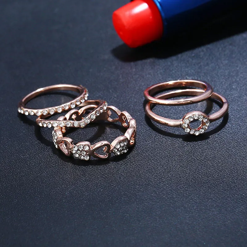 Женское кольцо с кристаллами 8 сезонов модное геометрическое сердечком и хвостом