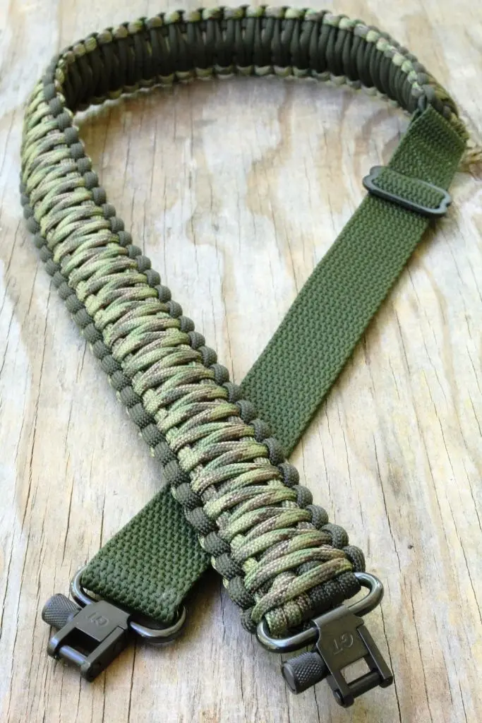 Регулируемый ремень для винтовки из Паракорда с вертлюжками OD Green & Multi Camo|Кобуры| |