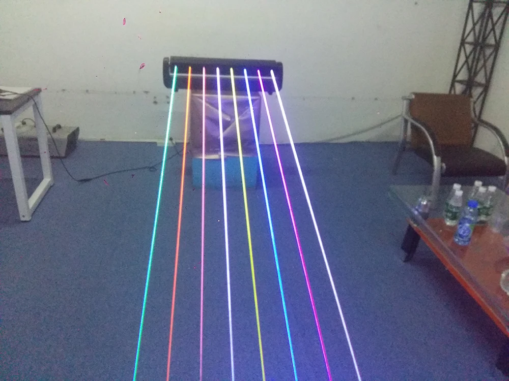 Полноцветный RGB движущийся 8 головок 3 2 Вт/8 Вт Лазерный занавес|Эффект освещения