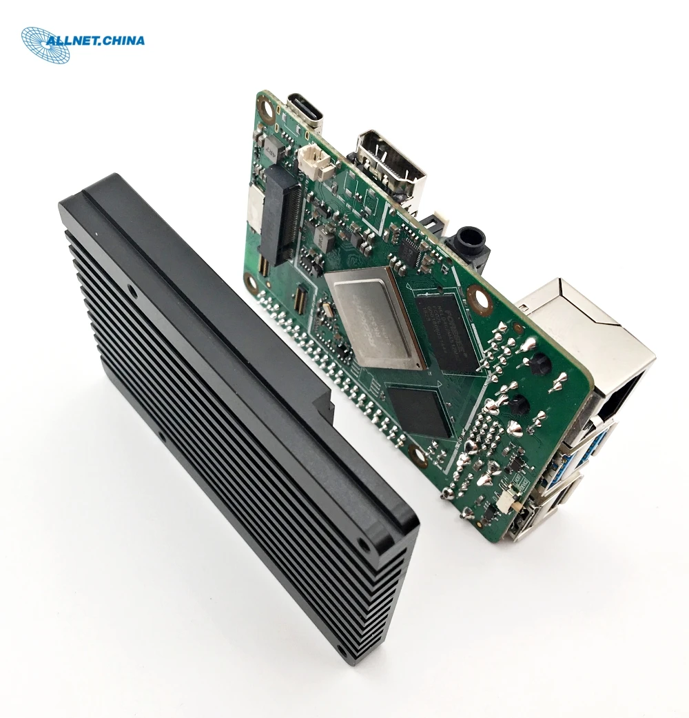 Отличный теплоотвод алюминиевый радиатор для всех ROCK PI 4 панелей|Аксессуары