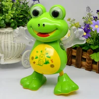 new electronic dancing frog pet toys robot doll toys light music universal interactive toys children toys brithday gifts yijun