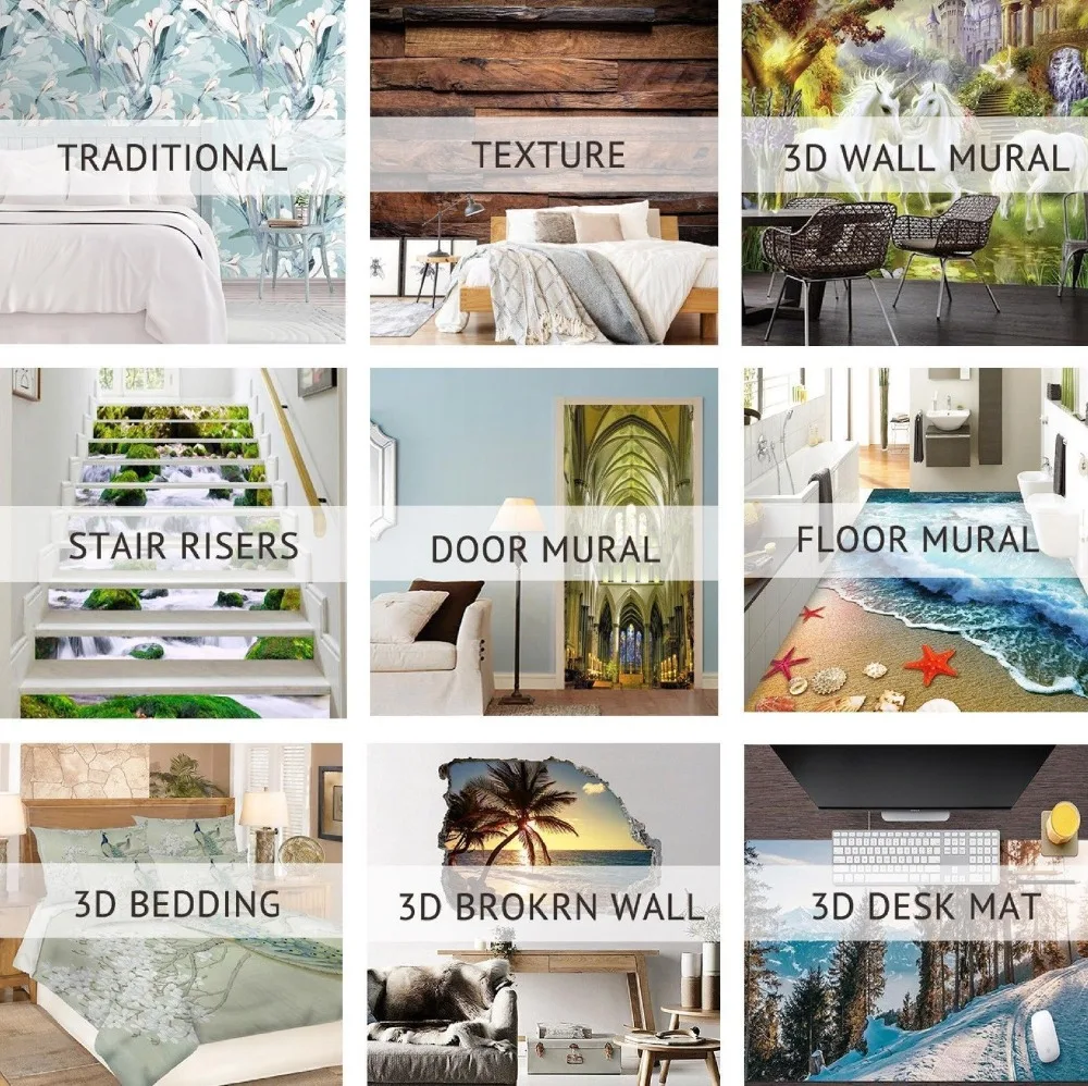 

[Self-Adhesive] 3D Bridge Landscape 91 Non-slip Waterproof Photo Self-Adhesive Floor Mural Sticker WallPaper Murals Wall Print D