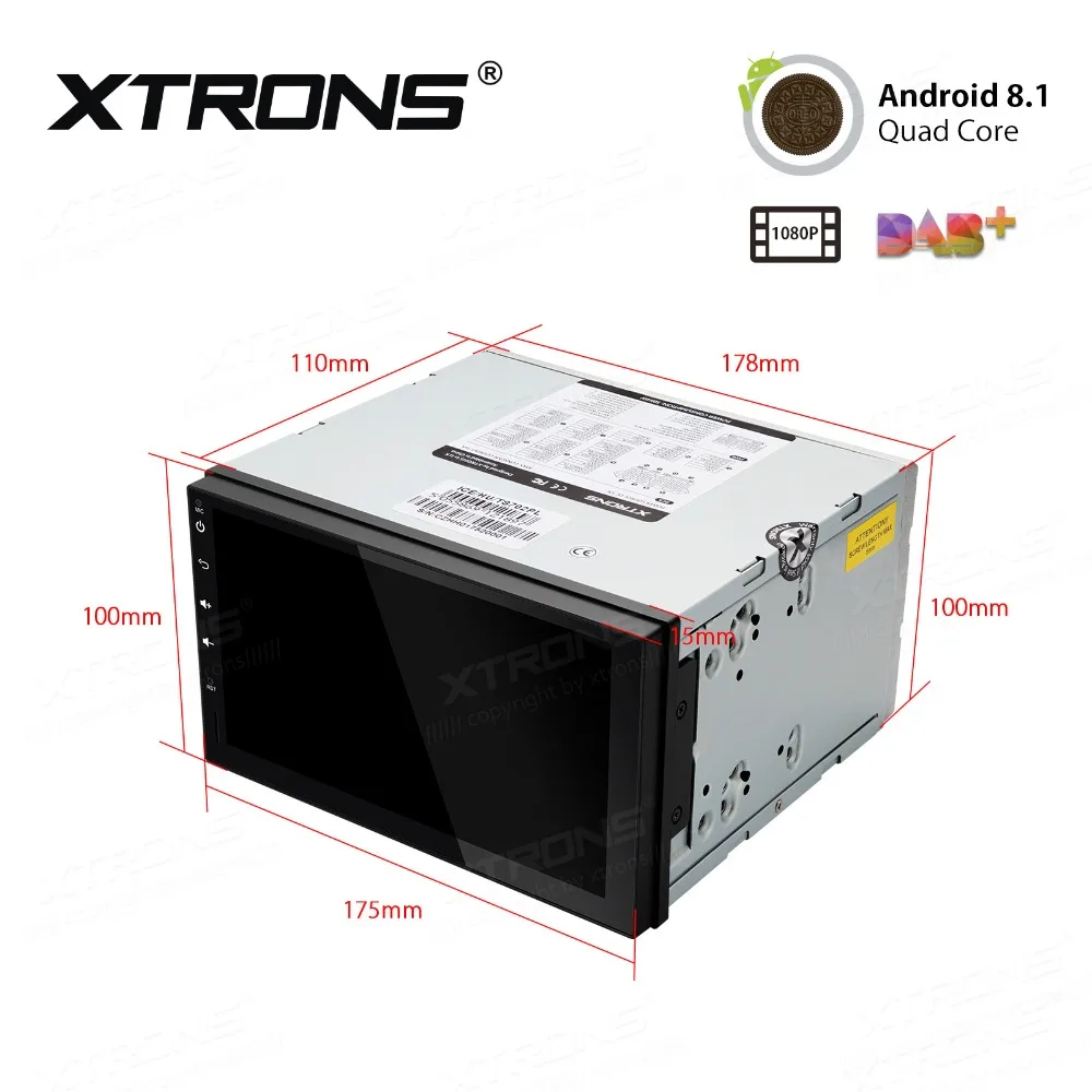 XTRONS Универсальный 7 &quotголовное устройство Android 8 1 Автомобильный мультимедийный