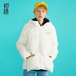 Toyouth с длинным рукавом негабаритных парка Для женщин зимние куртки и пальто Повседневное теплое пальто женские пальто с капюшоном куртка-парка Mujer топы - Цвет: White