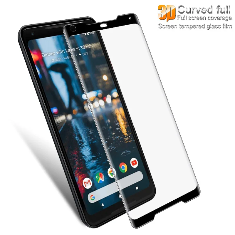 IMAK 3D изогнутое полное покрытие из закаленного стекла для Google Pixel 2 защита экрана