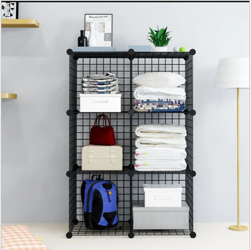 Книжная полка Стелаж напольный Cборный шкаф стеллажи для хранения одежды | Дом и