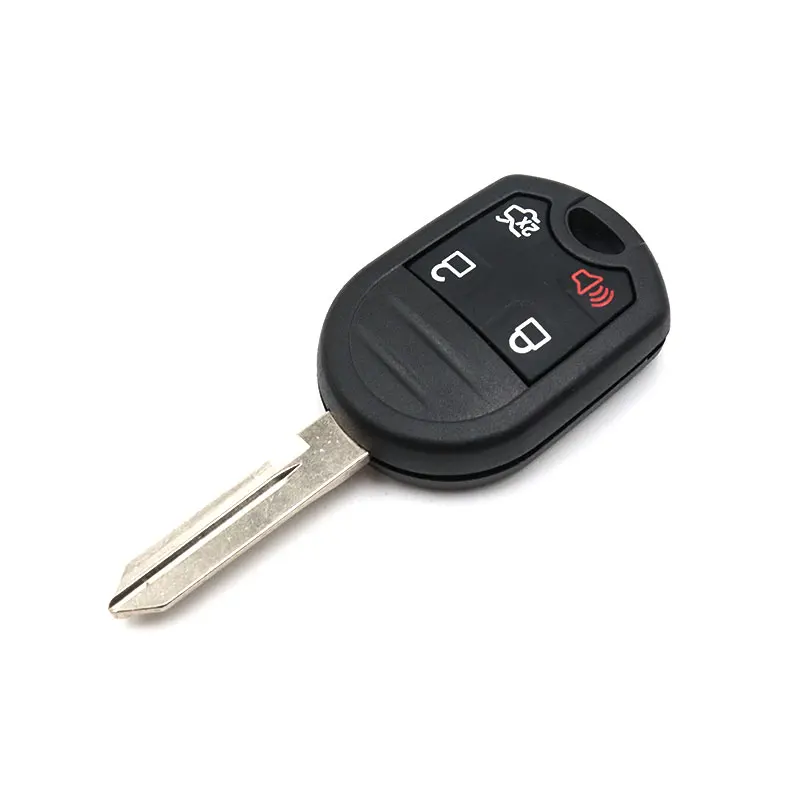 Dzanken 4 Buttons Remote Car Key 315/433MHz for Ford Lincoln Mercury Mazda (CWTWB1U793 4-btn)&amp Transponder Chip &amp Uncut Blade |