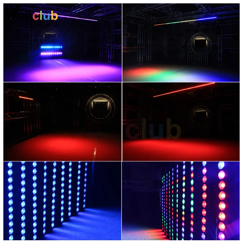 4 шт. 18x10 Вт RGBW 4в1 настенный светильник Dj с индивидуальным управлением