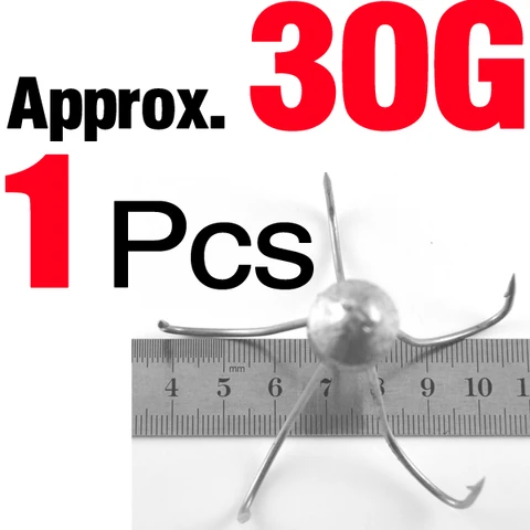 MNFT Рыболовные крючки свинцовая головка 5 когтей