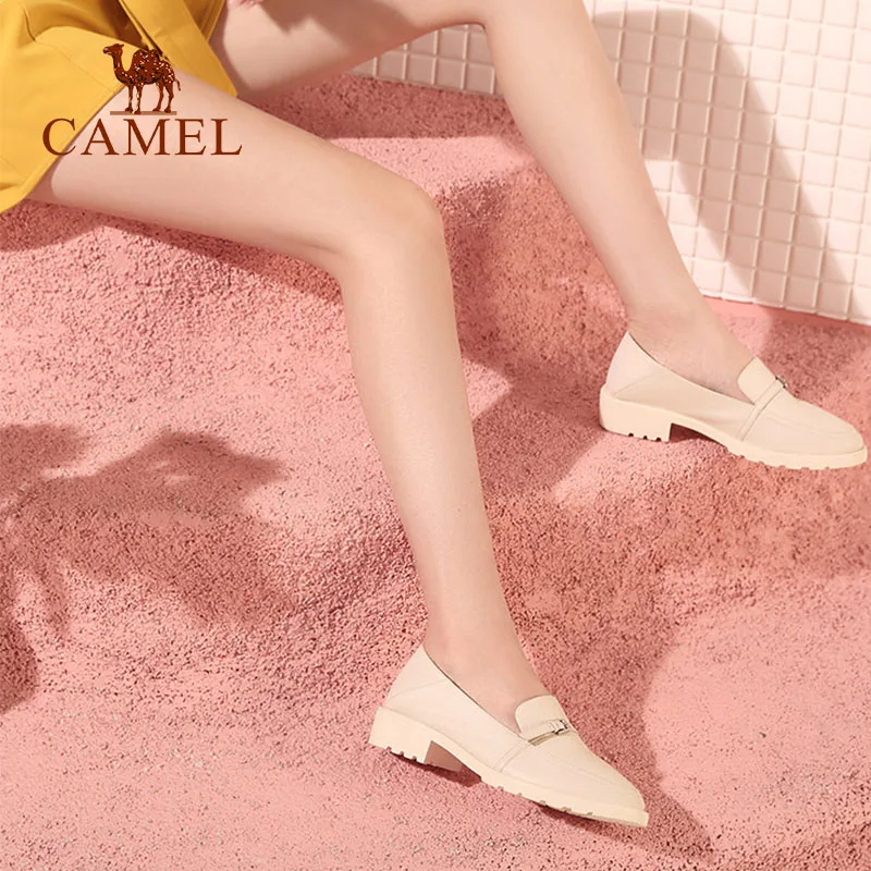 CAMEL/женские весенние новые тонкие туфли в стиле ретро женские модные