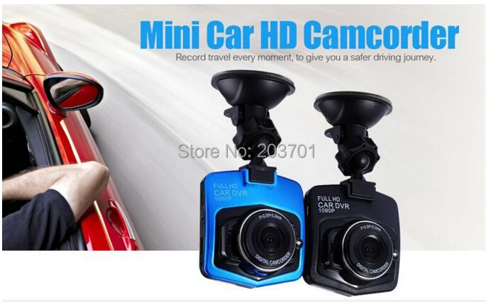 Синий/черный GT300 Мини Автомобильный видеорегистратор Dashcam Full HD 1080P цифровой видео регистратор рекордер авто видеорегистратор монитор обнаружения