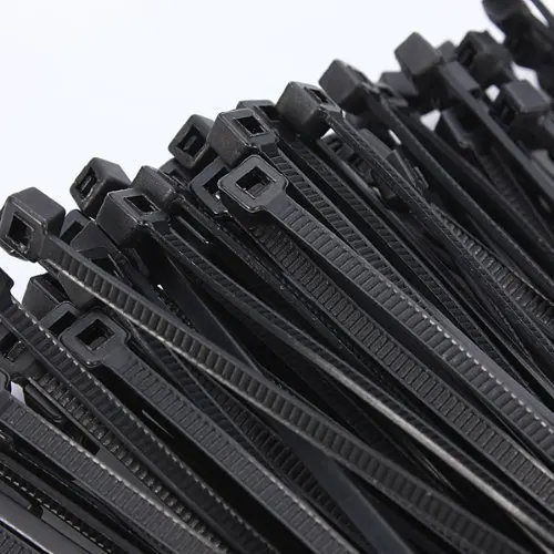 ZHEJIN 100 шт. 60/80/100/120/150/200 мм Белый Черный молочный кабель провода Zip Ties