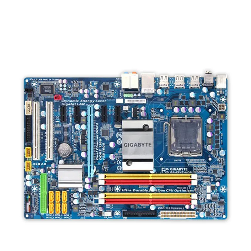 Оригинальная б/у настольная материнская плата 775 P45 для Gigabyte GA-EP45-UD3L Поддержка LGA 4 *
