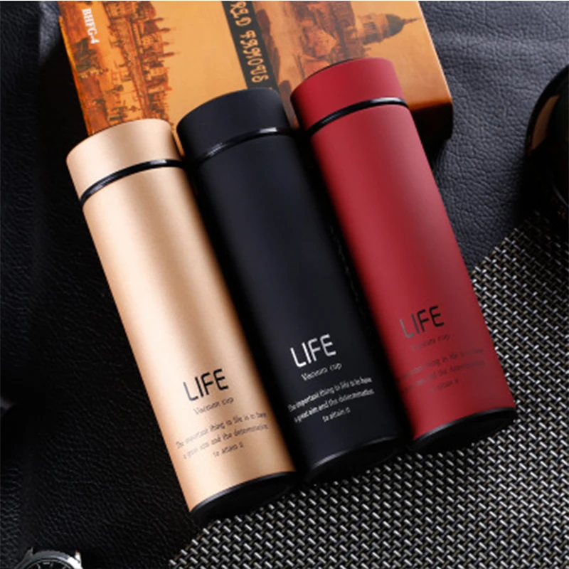 OLOEY вакуумных чашек из нержавеющей стали матовый герметичной термос бутылки воды
