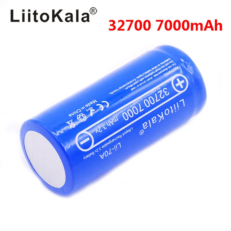 4 шт. LiitoKala lii-70A 3,2 В 32700 6500 мАч LiFePO4 батарея 35A непрерывный разряд максимум 55A батарея высокой мощности 32700 7000
