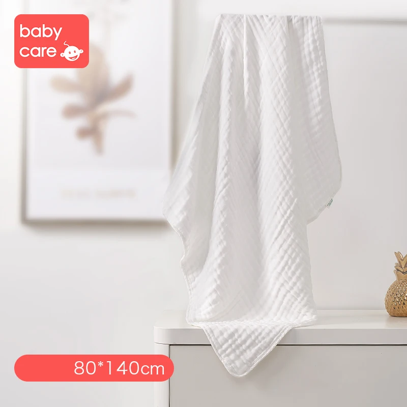 Babycare100 % хлопок марля новорожденный младенец мультфильм лицо руки купальные