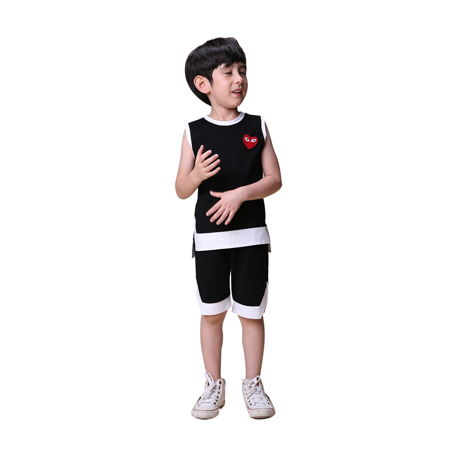 MEETBUD 2018 New summer children clothing baby boys set boy casual clothes 100% cotton solid costume for kids |